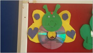cd crafts butterfly