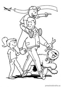 father's day coloring pages for kids