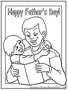 father's day coloring pages for preschool