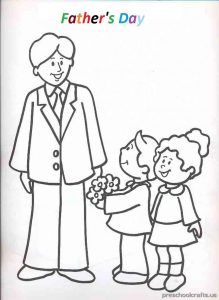 father's day coloring pages for preschooler