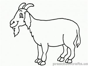 free printable Goat Coloring Pages for Kids