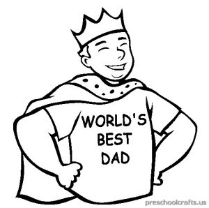 free printable world father's day for kindergarten