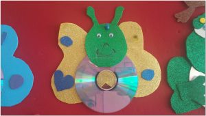 funny cd crafts butterfly