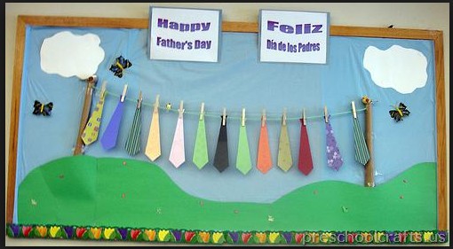 Happy father days bulletin board ideas for kindergarten preschool crafts