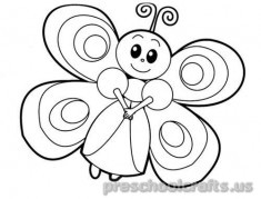 Free–printable-animals-butterfly-coloring pages-for-kids