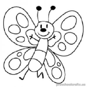 Free–printable-animals-butterfly-coloring-pages-for kids