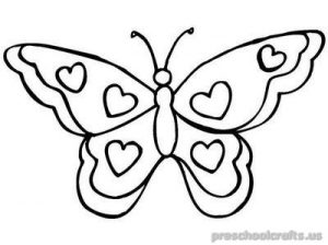 Free–printable-animals-butterfly-coloring-pages-for-toddler