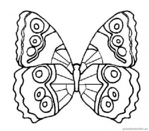 butterfly colouring page