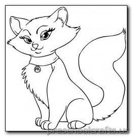 cat coloring pages-for preschooler