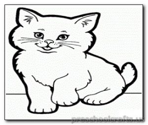 kitten-coloring pages