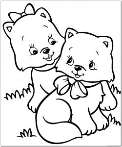 kitten coloring pages for-kids