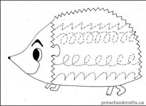 hedgehog coloring pages for toddler
