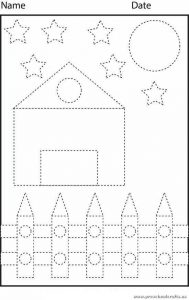 trace-lines-worksheet-and-color-the-picture