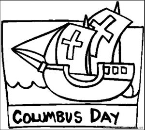 Columbus Day Coloring Pages - 1492-christoper-columbus-day-coloring-page-kids