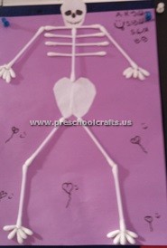 primaryschool-making-skeleton-with-ear-stick