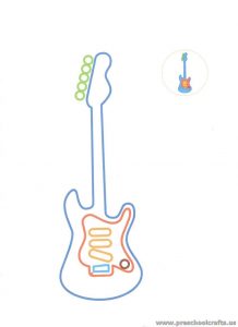 musical instrument coloring pages for kids  preschool and