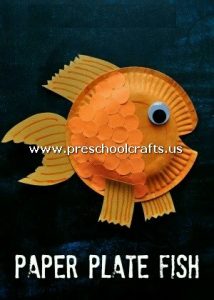 gold-fish-craft-from-paper-plate