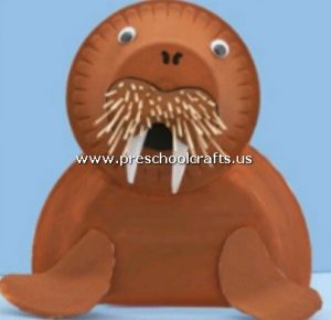 monk-seal-craft-from-paper-plate