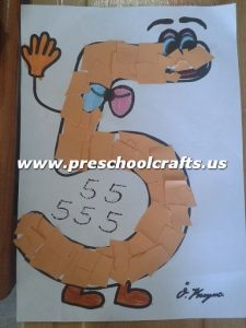 number-5-crafts-for-preschool
