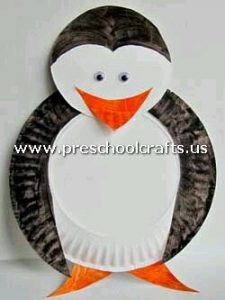 penquin-craft-from-paper-plate