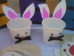 rabbit-pencil-case-craft-from-paper-cup