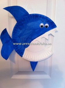 shark-craft-from-paper-plate