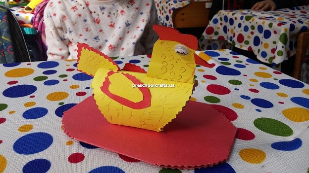 Chicken handicraft ideas for kindergarten