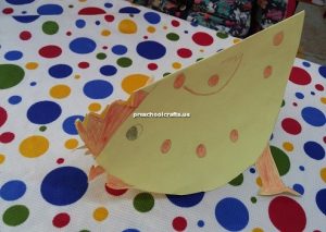 chicken craft idea for kindergarten and preschool