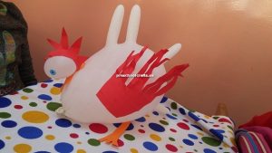 chicken craft idea for preschoolc