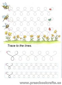 free lines tracing exercises for preschool