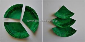 paper plate christmas tree crafts