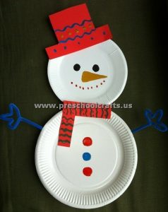 paper-plate-snowman-craft-idea