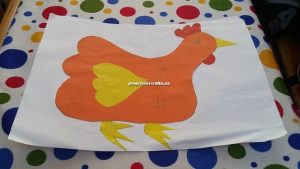 preschool chicken craft idea