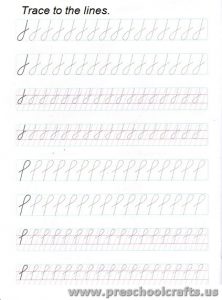 printable line tracing exercises for preschoolers