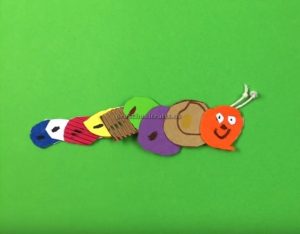 How to make a Caterpillar - Simple Preschool Arts and Craft Idea