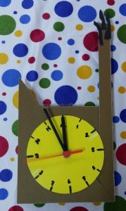 clock craft for preschoolers