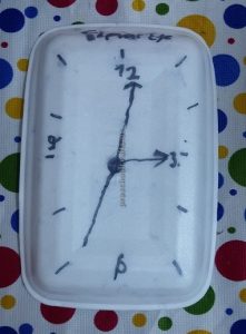 paper plate clock theme craft ideas for kindergarten