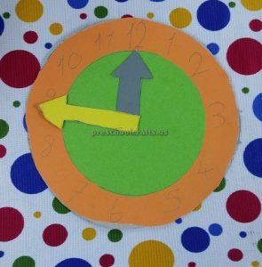 clock theme craft ideas for toddler