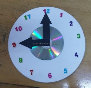 cd crafts clock theme crafts for kids