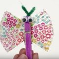 cupcake liners butterfly craft making for kids