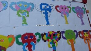 elephant bulletin board for kindergarten