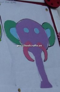 elephant craft bulletin board for preschool
