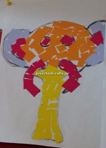 elephant crafts board for kids