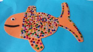 fish theme craft idea for toddler