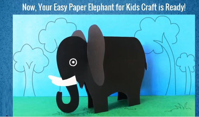 how to make elephant craft for preschoolers