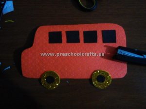 letter b craft idea for bus