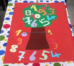 numbers theme craft for firstgrade