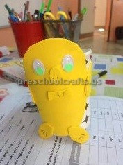 paper cup chick craft ideas preschool