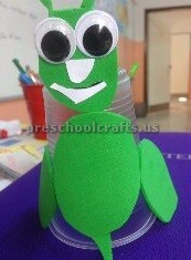 paper cup frog craft ideas