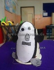 paper cup penguin craft ideas for preschool